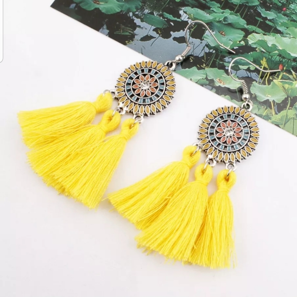 Boho Tassel Dangling Earrings